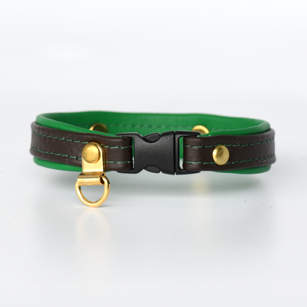 Personalized leather top cat collars