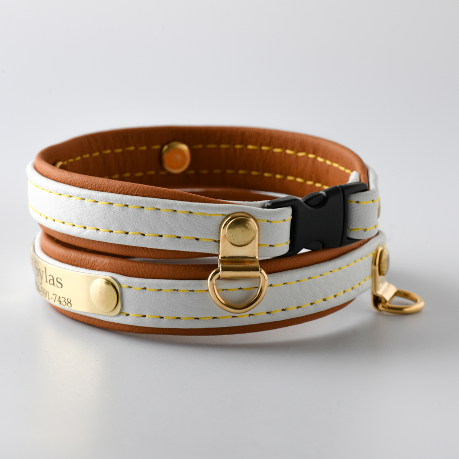 Leather Cat Collar Personalized Many Colors To Choose